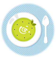 Pea soup vector image