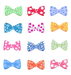 Set bowtie vector image