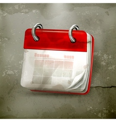 Calendar old-style vector image