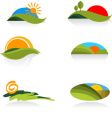 Nature icons vector image