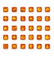 Icons set vector image