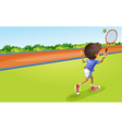 A tennis player vector image