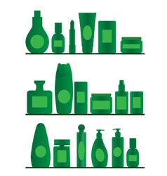 Bathroom shelves vector image
