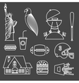 American stereotypes vector image