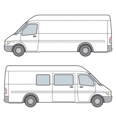 Minibus illustration vector image