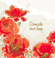 Poppies vector image