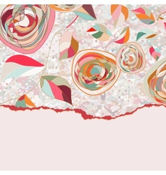 Vintage rose card vector image