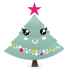 Christmas tree vector image