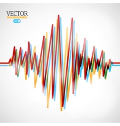 Waveform background vector image