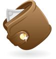 Icon of purse vector image