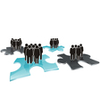 Puzzle team vector image