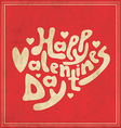 Typographic Valentines Template vector image