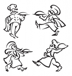Chef set vector image