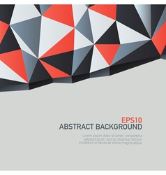 Triangles background with copyspace vector image