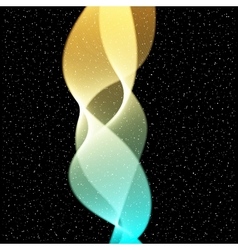 Abstract Wave on stars background Abstract Wave on stars background vector image