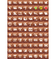 Activities icons vector image