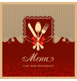 Menu vector image