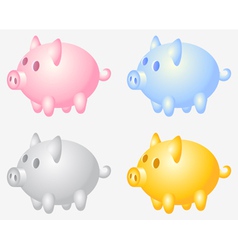Piggy bank vector image
