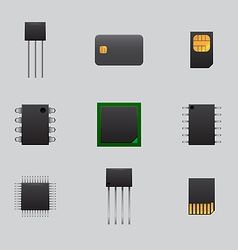 Mobile and computer boards vector image