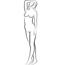 Naked woman Naked woman vector image