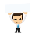 Cartoon office worker vector image
