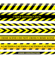 Set of danger and police lines vector image