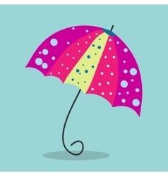 Multicolored umbrella-cane - a symbol of summer Multicolored umbrella-cane - a symbol of summer vector image