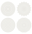 Set of guilloche rosettes vector image