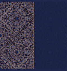 Oriental pattern with mandala vector image