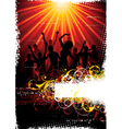 Musical background vector image