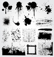 Graphic grunge set vector image