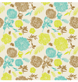 Vintage Flowers Seamless Pattern vector image