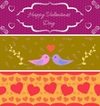 Valentine day banners vector image