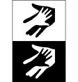 Two hands vector image