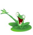 Happy frog vector image