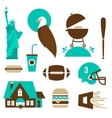 American stereotypes vector image