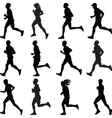 Runner silhouette vector image