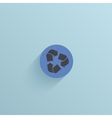 Flat circle icon on blue background Eps10 Flat circle icon on blue background Eps10 vector image