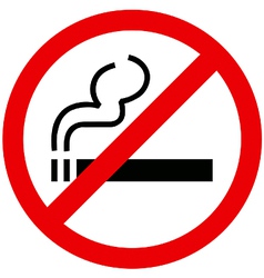 No smoking sign vector image