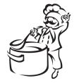 Chef vector image
