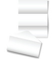 Open folded letter vector image