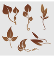 Plants silhouettes vector image