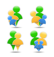 Abstract family icons vector image