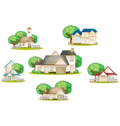 Various houses vector image