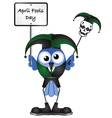 BIRD APRIL FOOLS DAY vector image