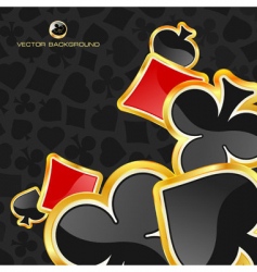 Card suits vector image