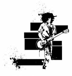 Guitar player vector image