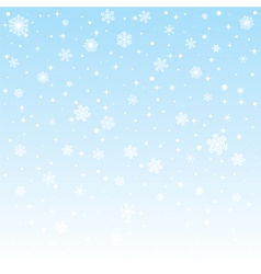 Christmas frozen background with snowflakes vector image