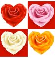Floral heart vector image