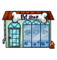 A pet shop vector image